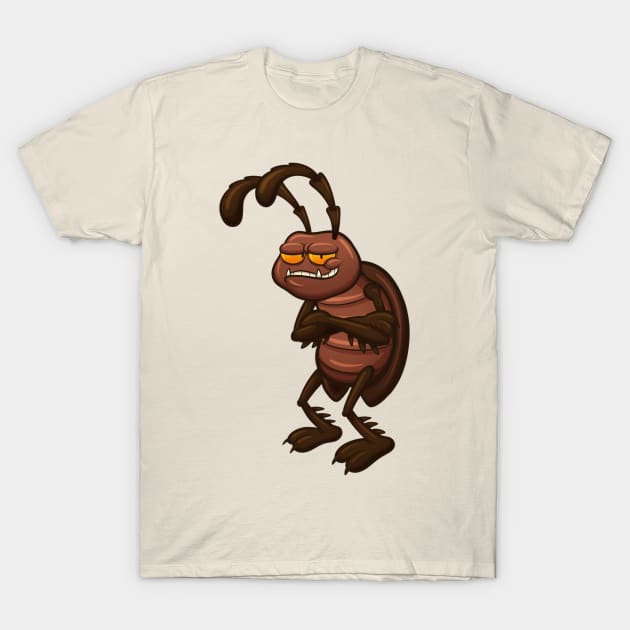 Cartoon Cockroach T-Shirt by TheMaskedTooner